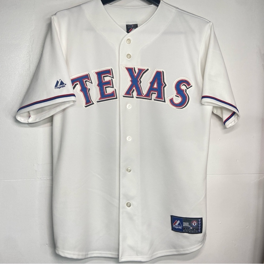 Majestic Texas Rangers Josh Hamilton 32 Jersey Mens Large Genuine Merchandise